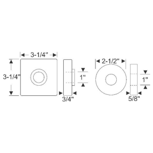 1966-70 Cadillac and Oldsmobile two piece body to frame pad kit.