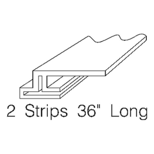 1957-58 Cadillac Eldorado Brougham hood to fender seal dimensions.