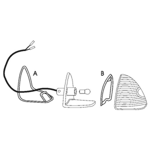 1948-50 Cadillac taillight lens gasket kit.