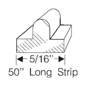 1958 Cadillac taillight to body seal kit dimensions.
