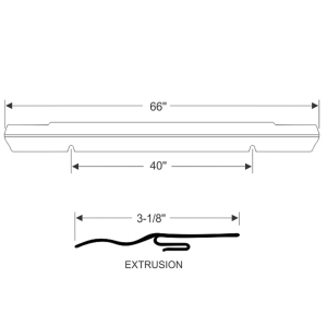 1962-65 Chevy rear bumper gravel shield.