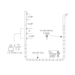 1958 Chevy & Pontiac door seal kit.