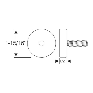 1968-75 Chevy Corvette trunk lid bumper.