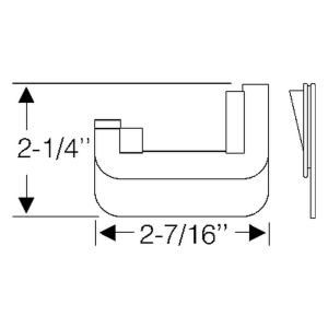 1964-65 Buick Chevy Oldsmobile & Pontiac Convertible Quarter Window Filler.