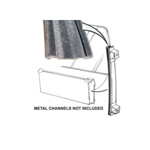 1978-96 Ford Bronco tailgate glass run channel.