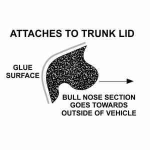 1954-56 Buick and Oldsmobile trunk seal.