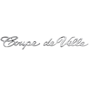 "Coupe deVille" Emblem - On Rear Quarter Panel