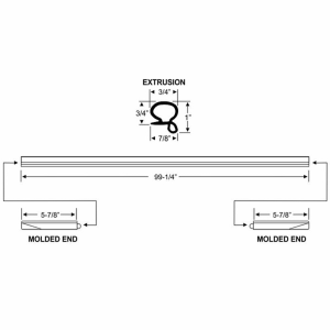 1992-2005 Chevy Astro Van & GMC Safari Van Rear Liftgate Window Seal Kit - #12-464D.