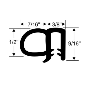 1985-2005 Chevy Astro Van & GMC Safari Van Pop Out Window Seal #10-359W.