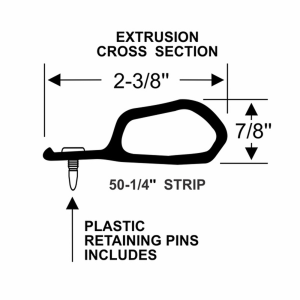 1985-2005 Chevy Astro Van & GMC Safari Van Restoration Parts Hood to Cowl Seal - 04-183C