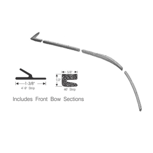 1955-57 Chevy & Pontiac Restoration Parts Convertible Top Roof Rail Seal Kit - 11-313R