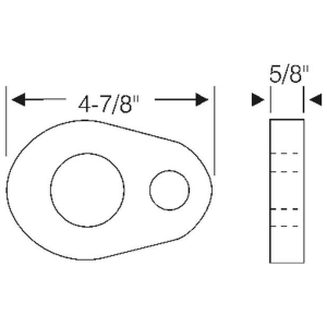 1949-54 Chevy Restoration Parts Steering Column at Floor Seal - Part #18-027P.