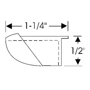 1966-67 Chevy II Restoration Parts Vent Window Bumper - Part #10-021B.