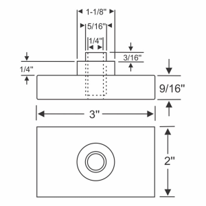 1959 Chevy Restoration Parts Body Mounting Pad Kit - Part #03-013K.