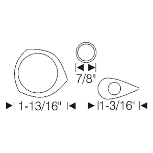 1949-54 Chevy & Pontiac Restoration Parts Door Handle Mounting Pad Kit - Part #12-045P.