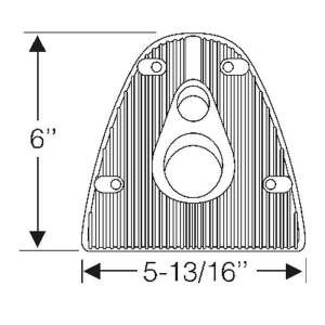1949-54 Chevy Restoration Parts Steering Column Floorplate - Part #18-095X