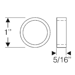 1939-62 Chevy Restoration Parts Control Arm Cross Shaft Bushing - Part #07-133X