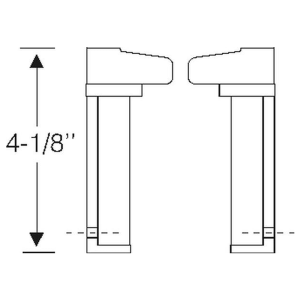 1955-57 Chevy & Pontiac Restoration Parts Front Roof Rail Fillers - Part #11-315R.