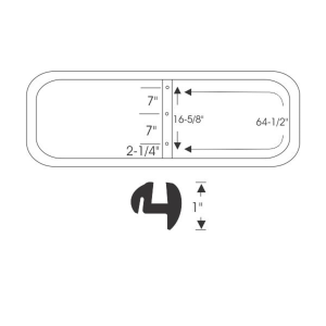 1949-52 Chevy & Oldsmobile Restoration Parts Windshield Seal - 10-363W