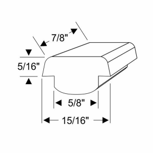 1968-72 Buick Chevy Oldsmobile & Pontiac Restoration Parts - Side Window Stop Bumper Kit #10-023B