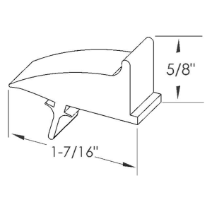 1970-72 Oldsmobile Restoration Parts - Hood To Fender Ledge Bumper #04-181B
