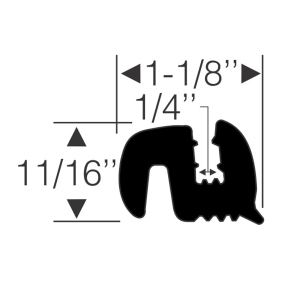 Windshield, Rear Window & Fixed Glass Seals Windshield / Rear Window / Fixed Glass Seal - 10-517X.