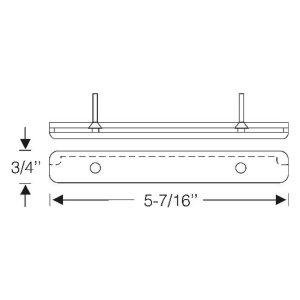 1959-60 Buick Restoration Parts Fuel Door Bumper - Part #15-002B.