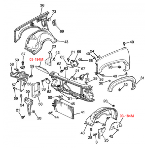 1988-2000 Chevy & GMC Truck & Suburban A Arm / Inner Fender Dust Shield / Splash Shield Kit.