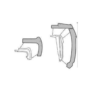 1964-66 Ford Mustang Restoration Parts: Front Fender Splash Apron Kit #03-205M