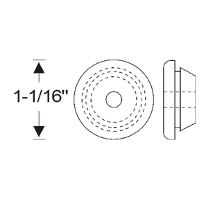 1949-53 Oldsmobile Restoration Parts Firewall Grommet - #04-002G.