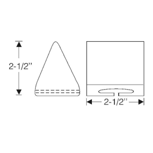 1957-58 Cadillac Restoration Parts Rear Axle Bottoming Pad / Rebound Bumper - Part #07-005B.