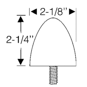 1959-60 Cadillac Restoration Parts Front Lower A Arm Bumper - Part #07-009B.