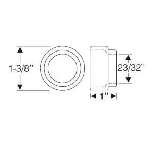 1950-60 Cadillac Restoration Parts Upper Suspension Arm Inner & Outer Seal Kit - Part #07-009X.