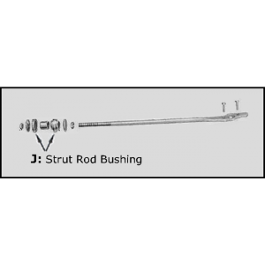 1961-68 Cadillac Restoration Parts Strut Rod Bushing Kit - Part #07-067X.
