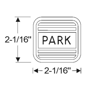 1955-58 Buick Restoration Parts Parking Brake Pedal Pad - 08-023P.