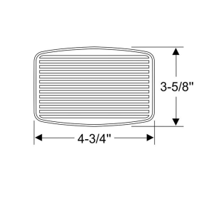 Steele Rubber - Brake Pedal Pad - Power Brakes - Image 2