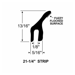 1996-2003 Toyota Tacoma Restoration Parts Rear Sliding Window Lower Weatherstrip Part #10-523X.