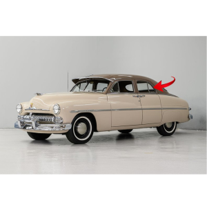 1950-51 Mercury 4 Door Sedan Restoration Parts Rear Vent Window Seal - WR 3311-R.