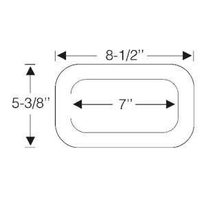 1960-66 Chevy/GMC Restoration Parts Side Cowl Vent Gasket - Part #03-008P