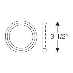 1955-56 Cadillac Restoration Parts Taillight & Back-Up Light Assembly To Fender Gasket Kit - Part #06-009P