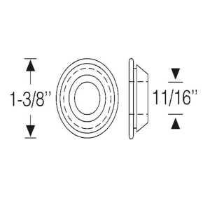 1949 Cadillac Restoration Parts Firewall Grommet - For Handbrake Cable - 06-010G
