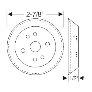 1950-52 Cadillac Restoration Parts Dash Wires Through Firewall Grommet - Part #06-011G