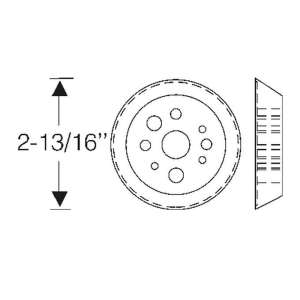 1953 Cadillac Restoration Parts Dash Wires Through Firewall Grommet - Part #06-013G