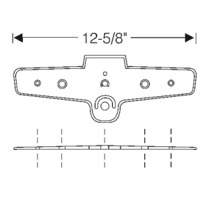 1941-49 Cadillac Restoration Parts License Light Mounting Pad - Part #06-014P