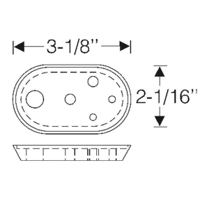 1954-57 Cadillac Restoration Parts Wiring Harness Through Firewall Grommet - Part #06-015G