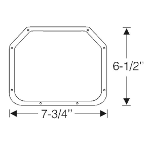 1948-49 Cadillac Restoration Parts Fog Light Body Gasket - Without Notches - Part #06-017P