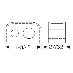 1955-56 Cadillac Restoration Parts AC Freon Lines To Chassis Grommet - Part #06-017G