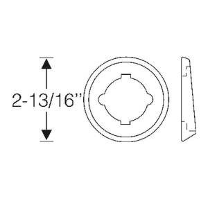 1948-49 Cadillac Restoration Parts Backup Light Mounting Pad - Part #06-018P