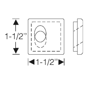 1953 Cadillac Restoration Parts Window Lift Hydraulic Lines Through Floor Panel Grommet - Single Hole Type - Part #06-021G