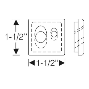 1953 Cadillac Restoration Parts Window Lift Hydraulic Lines Through Floor Panel Grommet - Double Hole Type - Part #06-022G